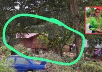 Rumah Mak Yek Dalam Drama Cukup Derita Itu Turut Rosak Akibat Ditenggelami Air Bah